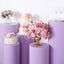 Set of 5 Lavender Lilac Spandex Cylinder Pedestal Stand Covers, Stretchable Pillar Prop Covers - 160 GSM