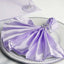 5 Pack Satin 20"x20" Napkins Lavender Lilac - Luxurious Shine & Smooth Dinner Napkins