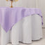 Lamour Satin 72"x72" Table Overlay Square Tablecloth Lavender Lilac - Smooth Finish Table Topper