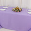 Premium Polyester 90"x132" Rectangle Tablecloth Lavender Lilac - Seamless 220GSM Stain-Resistant Table Cover
