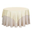 Linen 72"x72" Table Overlay Square Tablecloth Ivory - Slubby Textured Wrinkle-Resistant Design for Stylish Occasions