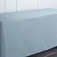 Fitted Polyester 72"x30" Rectangle Tablecloth Dusty Blue - Durable Table Cover
