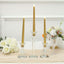 3-Pack LED Decorative Lighting Warm Flickering Gold - Flameless Taper Candles 11"