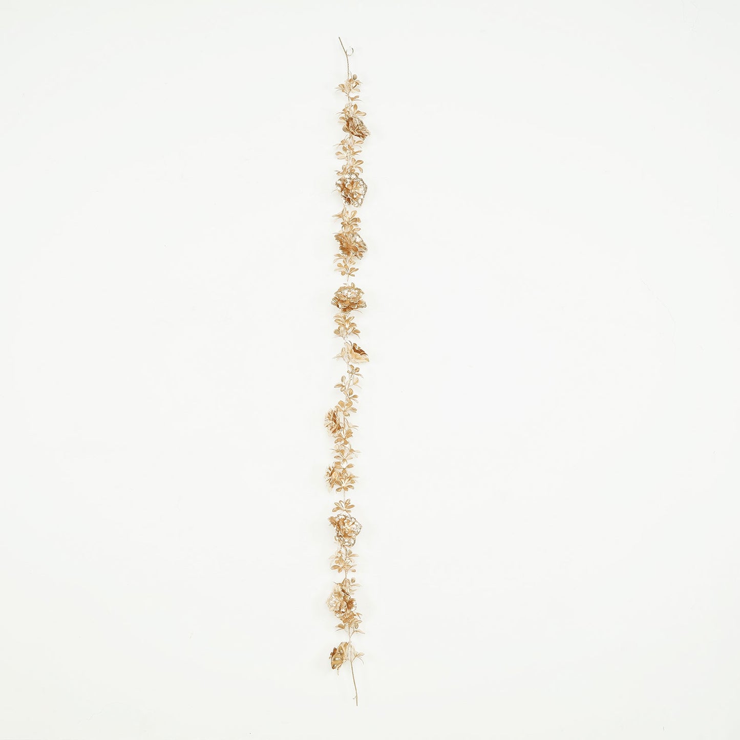 6.5ft Metallic Gold Artificial Flower Garland  - Magnolia & Jasmine Hanging Vine for Table, Arch & Backdrop Decor