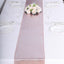 Polyester 12"x108" Table Runner Rose Gold Shimmer Sequin Dots - Wrinkle-Free Finish Table Linen