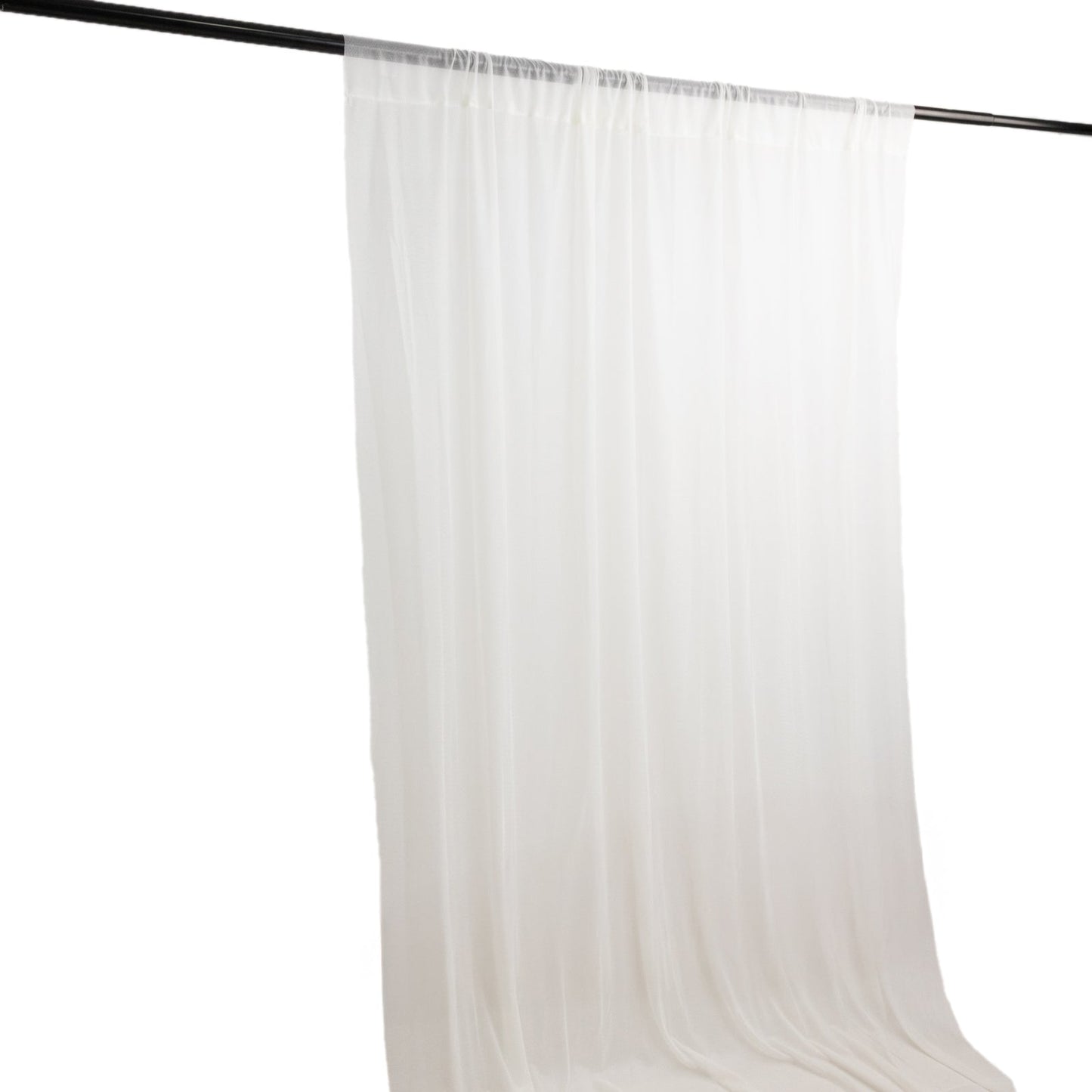 Ivory Sheer Backdrop Drape â€“ 5ft x 14ft Wedding Arch & Ceiling Decor Panel, Wrinkle Free with Soft Shimmer