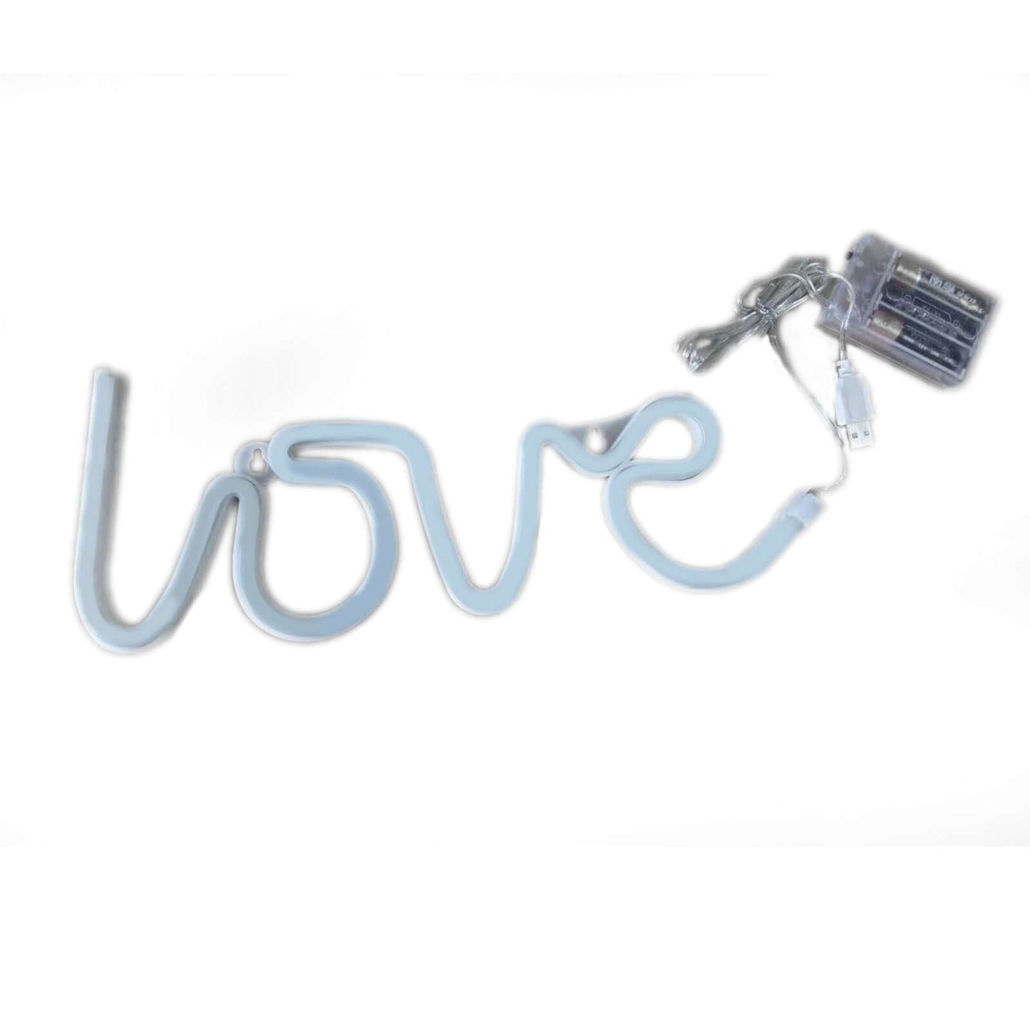 13" Love Neon Light Sign, LED Reusable Wall Decor Lights USB and Battery Operated