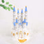 Cake Topper Figurine Fairytale Princess Castle Design Blue and White - Decoration for Baby Showers 8.5"