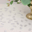 300 Pcs Glitter Princess Crown Paper Confetti Double-Sided Silver, Baby Shower Party Table Scatters - Decorative & Sparkling Design