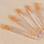 48 Pack 4" Gold Heart Chemistry Tube Bubbles Bridal Wedding Shower Favor