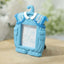 4 Pack Cute 4" Newborn Baby Boy Light Blue Clothes Resin Party Favors Picture Frame, Baby Shower Gender Reveal Party Gifts