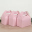 25 Pack Candy Gift Tote Gable Boxes, Blush Party Favor Treat Boxes - 6"x3.5"x7"