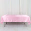 Satin Rectangular 60"x102" Tablecloth Pink - Smooth and Lustrous Table Cover