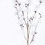 2 Branches 42" Tall White Artificial Silk Carnation Flower Stems