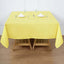 Polyester 70"x70" Table Overlay Square Tablecloth Yellow - Wrinkle-Resistant & Durable Table Cover