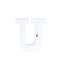 3D Marquee Letter "U" Warm White 5 LED Lights Gold - Chic Light-Up Decor for Events 6"