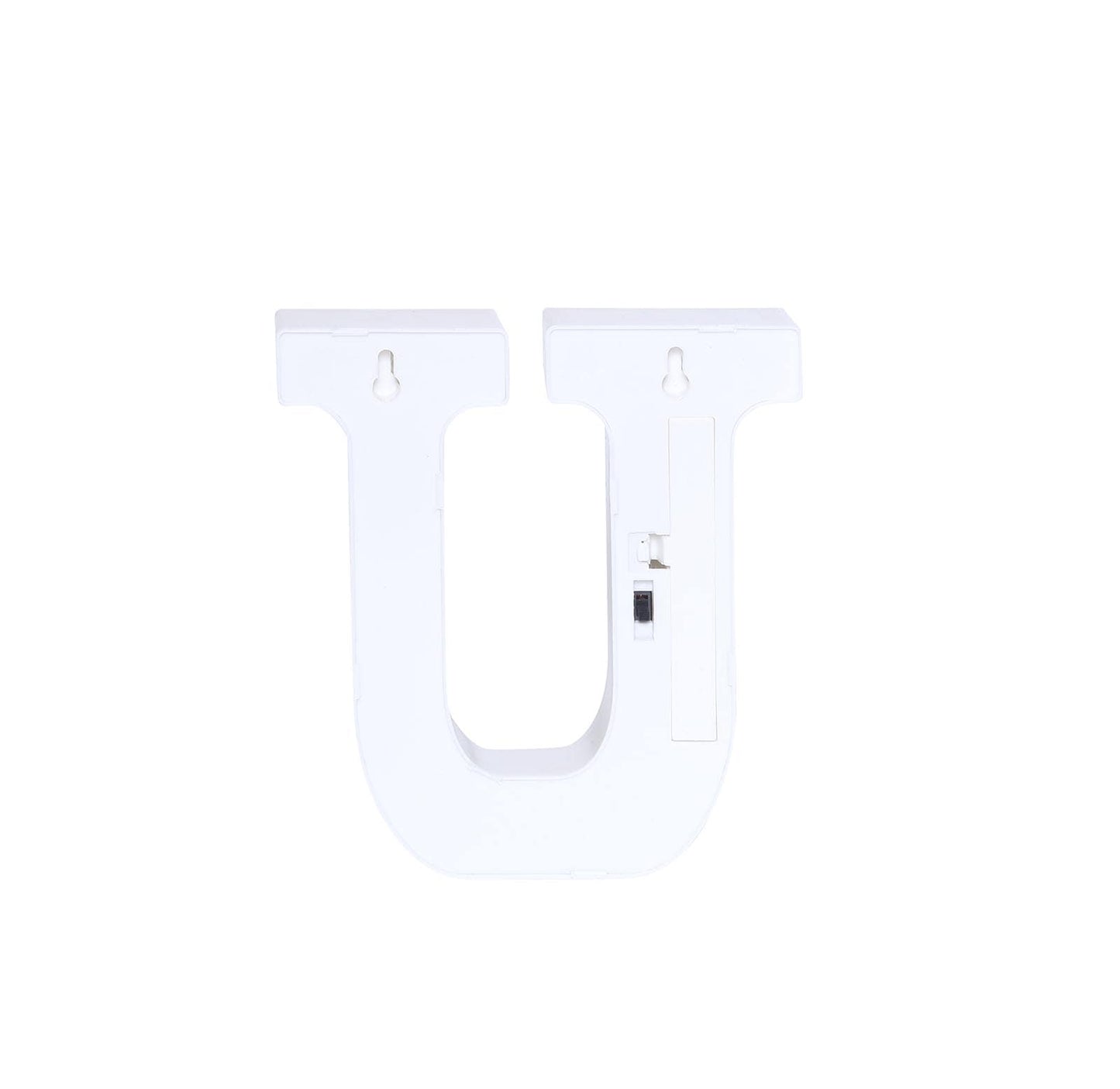 3D Marquee Letter "U" Warm White 5 LED Lights Gold - Chic Light-Up Decor for Events 6"