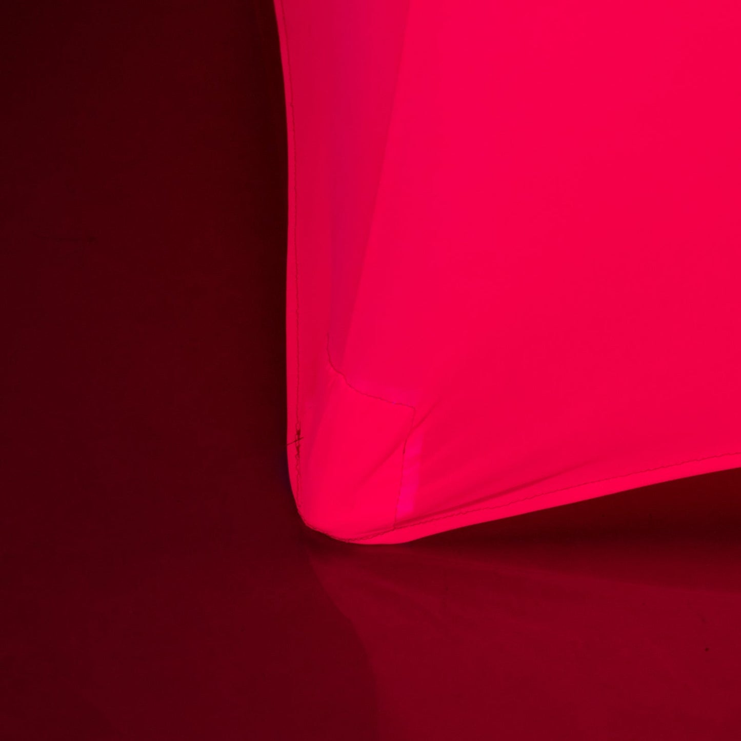 Glow Neon Fuchsia Fitted Spandex Cocktail Tablecloth â€“ 30" Round, Wrinkle-Free Cover