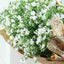 4 Stems 27" White Artificial Silk Babys Breath Gypsophila Flowers