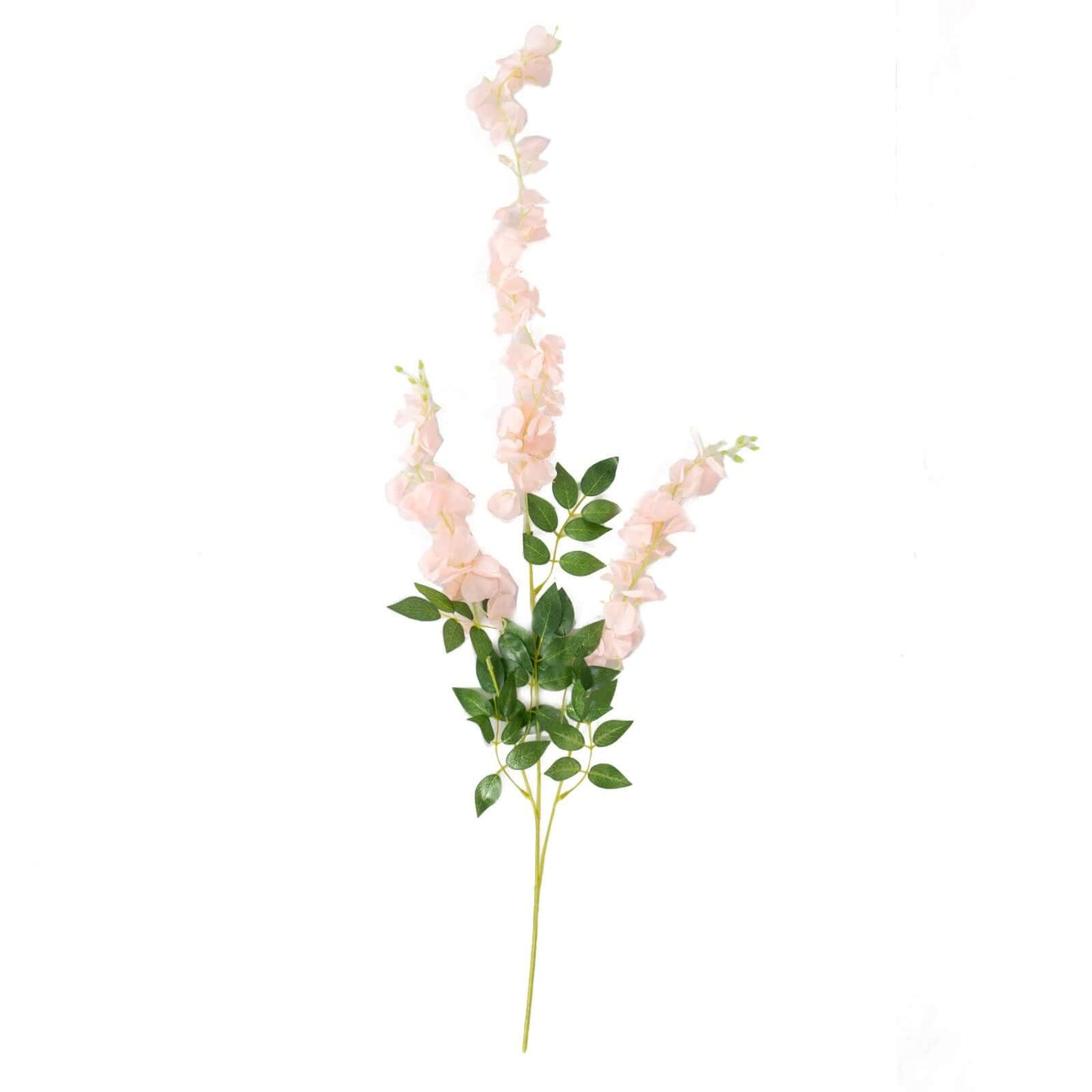 5 Pack 44" Silk Hanging Wisteria Flower Garland Vines in Blush, 3 Strands in 1 Bush