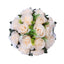 2 Pack Cream Silk 15-Head Rose Flower Balls For Centerpieces - 10", Artificial Kissing Ball Floral Arrangements