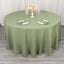 Premium Polyester 120" Round Tablecloth Dusty Sage Green - Seamless 220GSM Wrinkle-Resistant Table Cover