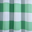 2 Pack White Mint Cabana Stripe Thermal Blackout Curtains With Chrome Grommet Window Treatment Panels - 52"x84"
