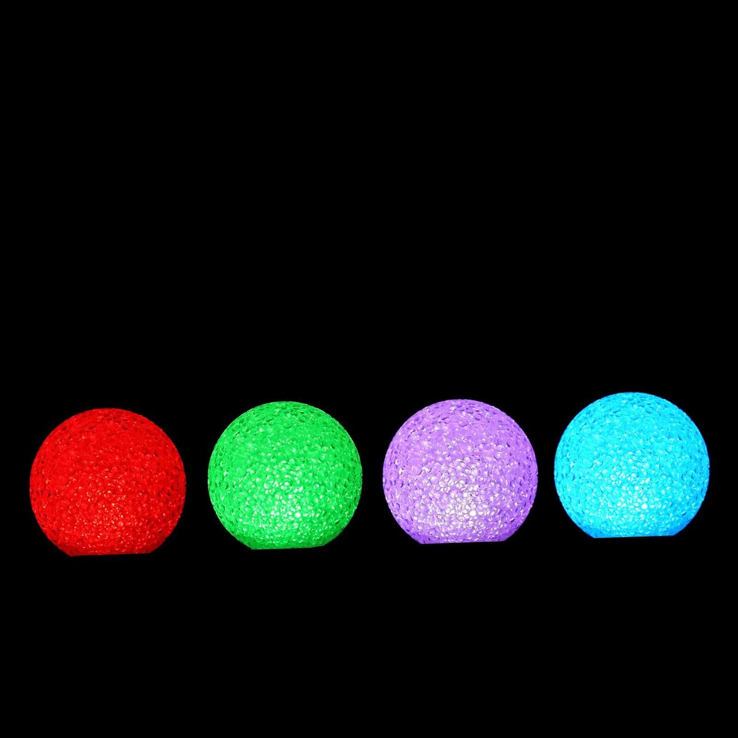 4-Pack LED Mini Light Globes Color Changing - Battery Operated Ball Centerpiece Fillers 3"