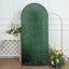 6ft Hunter Emerald Green Shimmer Tinsel Spandex Chiara Backdrop Stand Cover For Fitted Round Top Wedding Arch