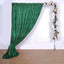 20ftx10ft Hunter Emerald Green Metallic Shimmer Tinsel Event Curtain Drapes, Backdrop Event Panel