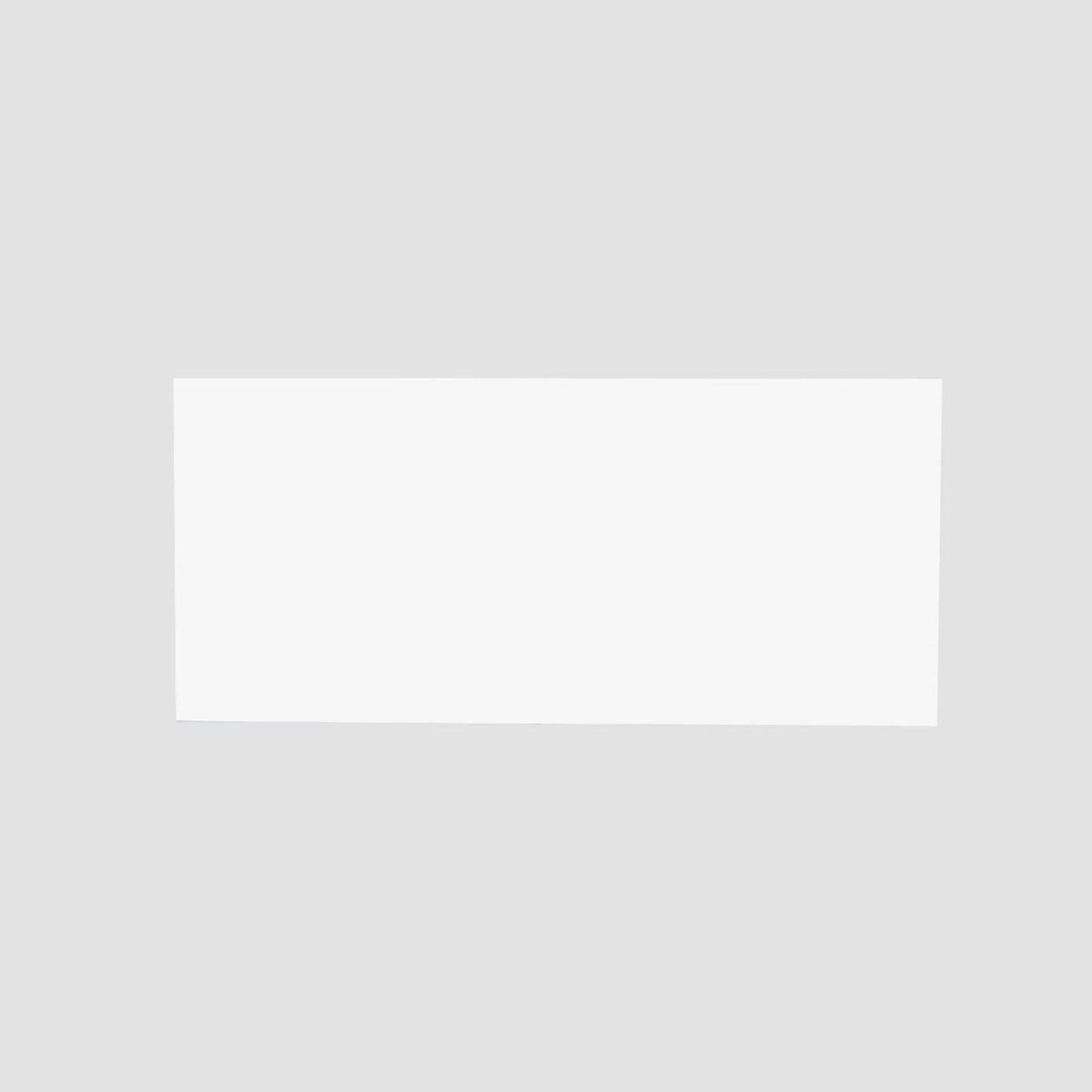 2-Pack Acrylic Plexiglass Sheets Rectangular Side Plates White - Protective Film Coating 24"x10"