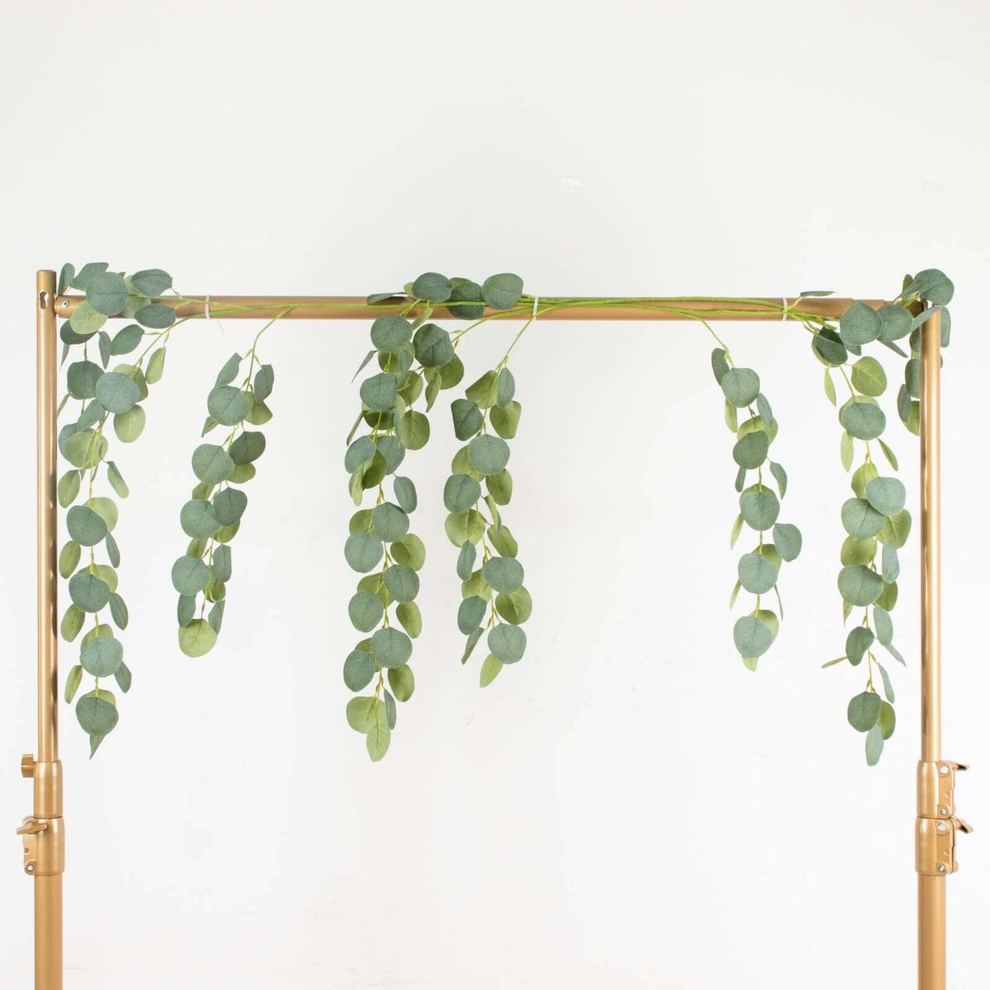 3 Pack 41" Green Real Touch Hanging Silk Silver Dollar Leaf Plant Stems, Artificial Indoor Eucalyptus Sprays
