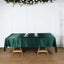 Satin Rectangular 60"x102" Tablecloth Hunter Emerald Green - Smooth and Lustrous Table Cover