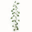 2-Pack Ivory Artificial Hydrangea Garland 5.5ft â€“ Artificial Silk Floral Vine with Green Leaves