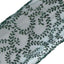 Mesh 12"x108" Table Runner Hunter Emerald Green - Leaf Vine Embroidery