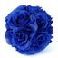2 Pack 7" Royal Blue Artificial Silk Rose Kissing Ball, Faux Flower Ball
