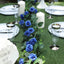 6ft 20 Royal Blue Artificial Silk Roses Flower Garland, Hanging Vine