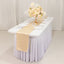 Lamour Satin 12"x108" Table Runner Beige - Smooth & Lustrous Finish