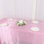 Satin Rectangular 90"x132" Tablecloth Pink - Seamless Table Cover