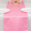 Lamour Satin 12"x108" Table Runner Pink - Smooth & Lustrous Finish