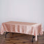 Satin Rectangular 60"x102" Tablecloth Dusty Rose - Smooth and Lustrous Table Cover