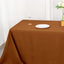 Polyester 72"x120" Rectangle Tablecloth Cinnamon Brown - Durable and Stylish Table Cover