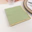 50-Pack Paper Beverage Napkins with Gold Foil Edge Sage Green - Disposable 2 Ply Cocktail Napkins for Events 6.5"x6.5"