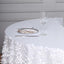 Sequin 72"x72" Table Overlay Square Tablecloth White - Big Payette Design for Classy Celebrations