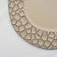 6-Pack Round Charger Plates 13" in Taupe with Hammered Rim, Matte Finish Modern Dinner Charger Tableware
