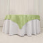 Lamour Satin 54"x54" Table Overlay Square Tablecloth Sage Green - Durable & Silk-Like Table Cover