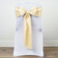 5 Pack Polyester Chair Sashes Beige 6"x108"