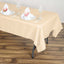 Polyester 60"x102" Rectangle Tablecloth Beige - Durable and Stylish Table Cover
