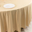 Scuba Round 108" Tablecloth Beige - Wrinkle Free & Stain Resistant Table Cover