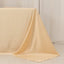 Lamour Satin 90"x132" Rectangle Tablecloth Beige - Soft & Silk-Like Seamless Table Cover